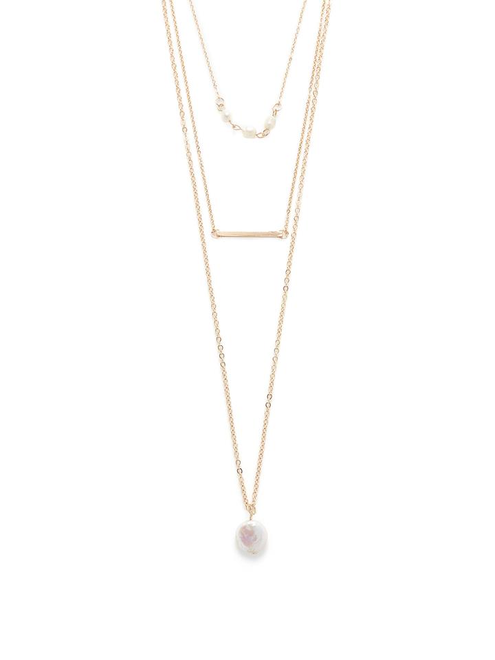 Cara Couture Jewelry Pearl Layered Necklace