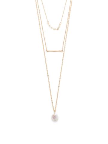 Cara Couture Jewelry Pearl Layered Necklace