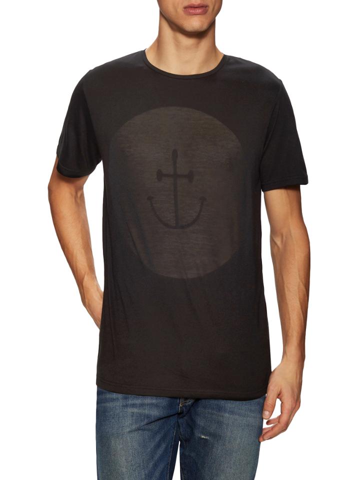 Insted We Smile Smiley Burn Tee