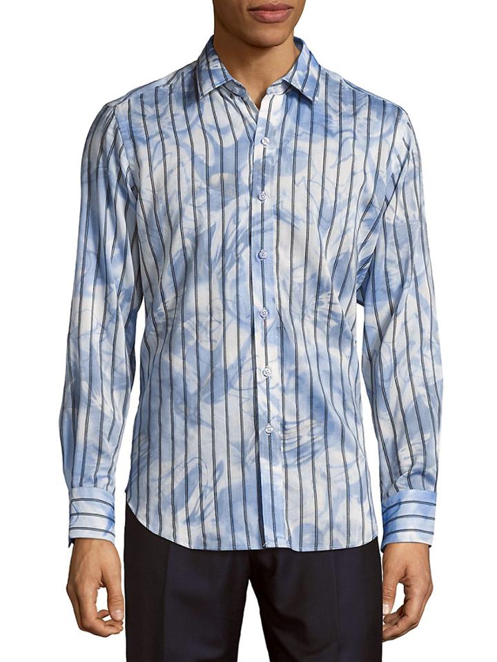 Robert Graham Bread Street Classic-fit Cotton Casual Button Down Shirt