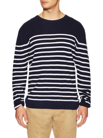 Vanishing Elephant Waffle Stripe Sweater