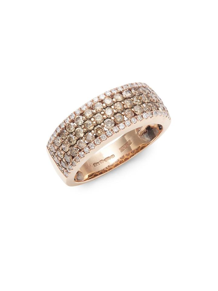 Effy Diamond And 14k Rose Gold Ring