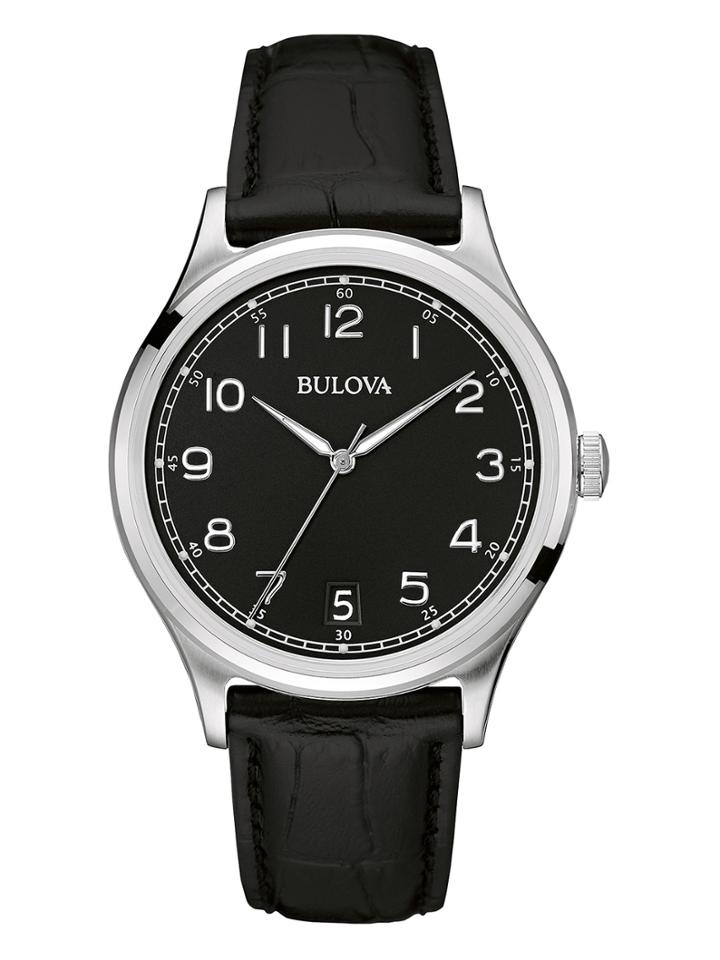 Bulova Stainless Steel Quartz Watch, 40mm