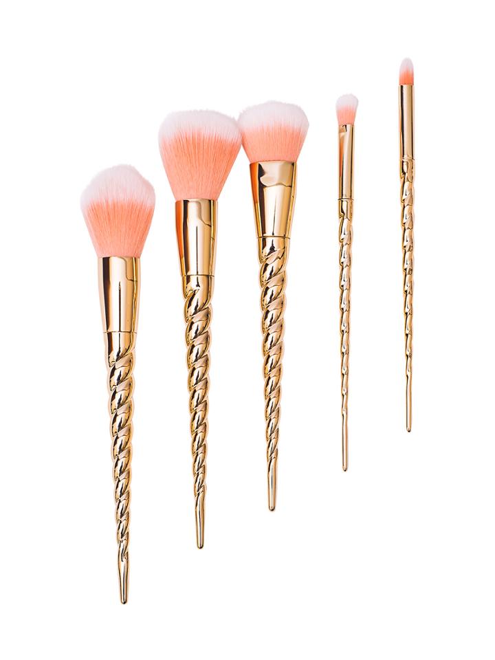 Zoe Ayla Unicorn Style Essentials Brush Set - Rose Gold (5 Pc)