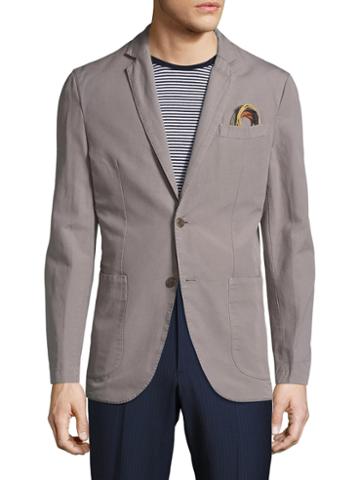Atp & Co Alan Cotton Notch Lapel Blazer