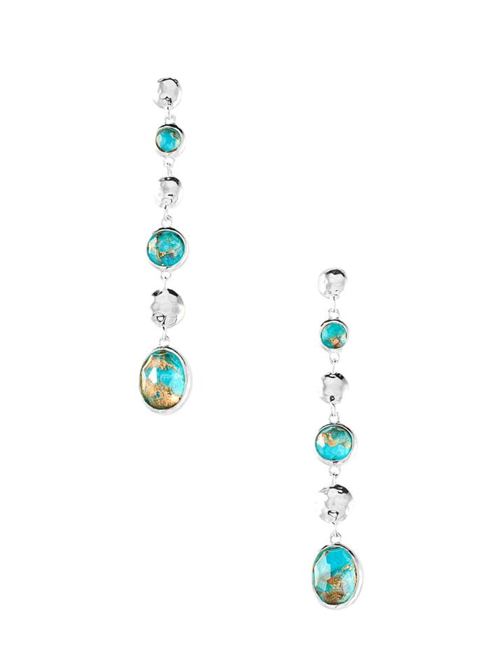 Ippolita Rock Candy Quartz & Turquoise Linear Earrings