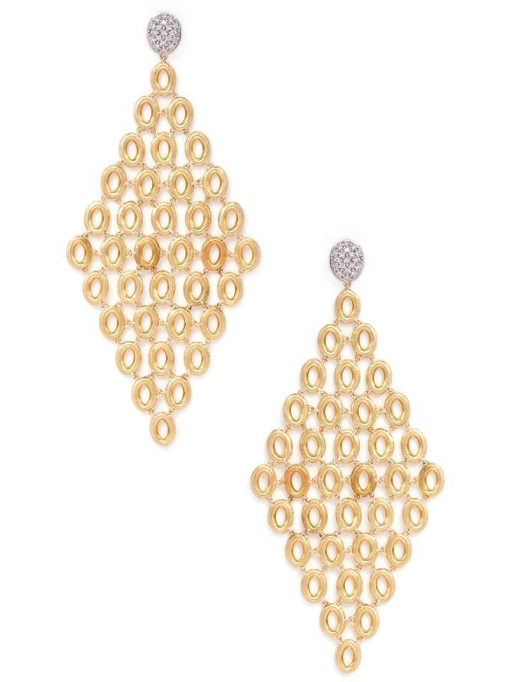 Marco Bicego Siviglia 18k Gold & 0.29 Total Ct. Diamond Drop Earrings