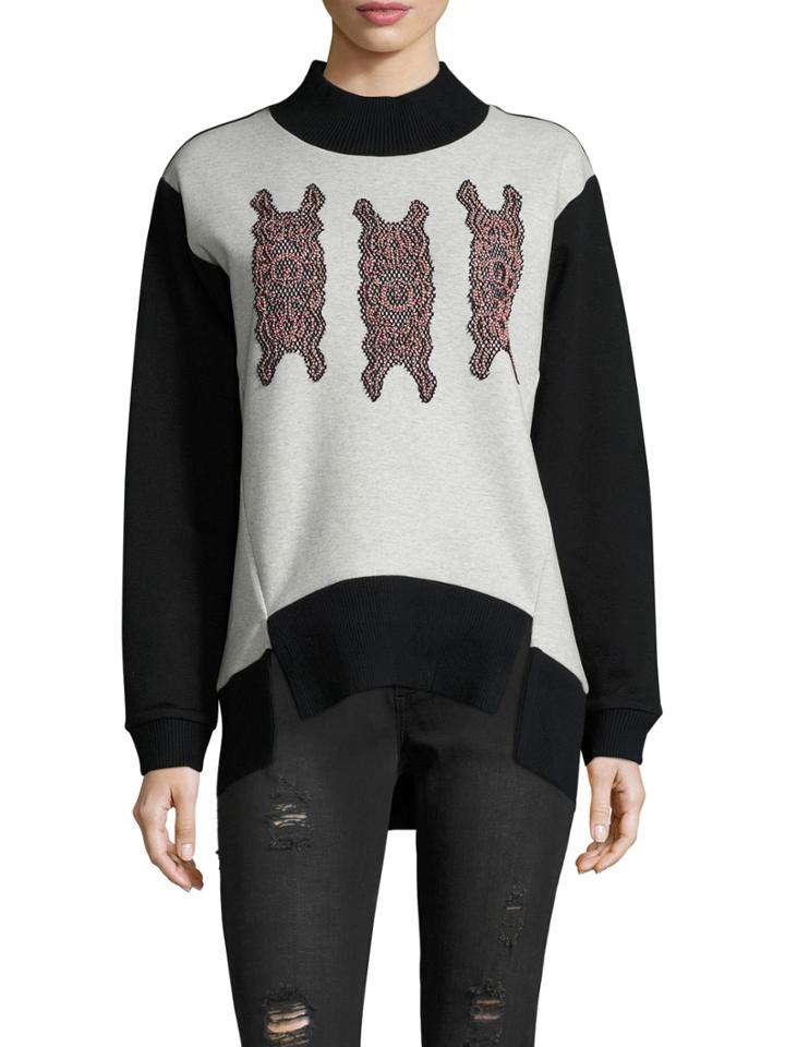 Vivienne Tam Ikat Applique Sweatshirt