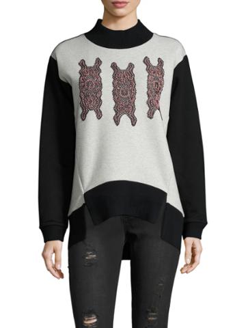 Vivienne Tam Ikat Applique Sweatshirt