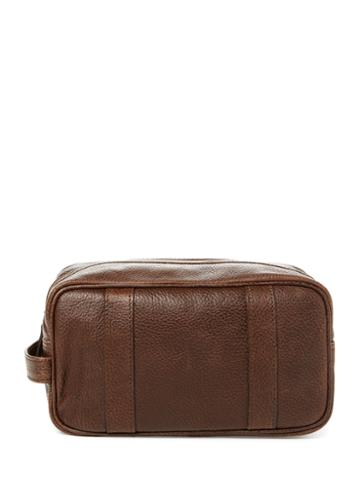 Mccarren & Sons Leather Toiletry Bag