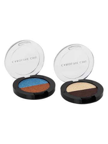 Caroline Chu Peacock Plume/coco Harris: Eye Shadow Duo Sets