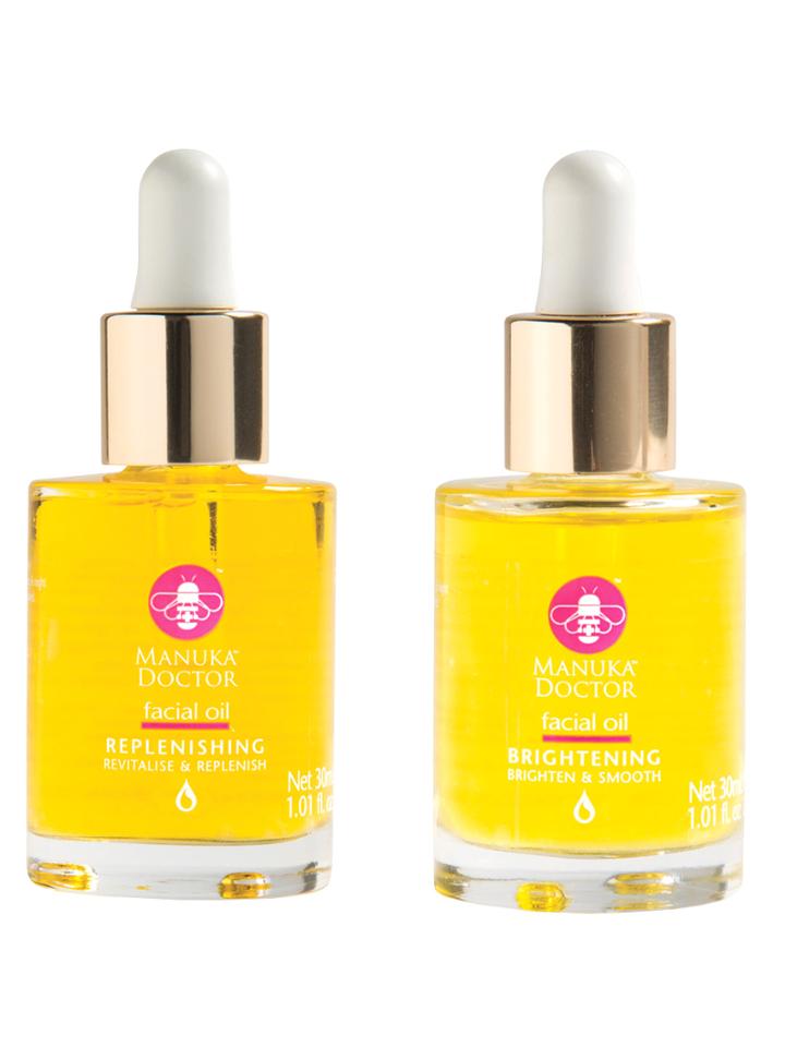 Manuka Doctor Brightening Boost Facial Oil Set - Brightening Manuka Facial Oil + Replenishing Manuka Facial Oil