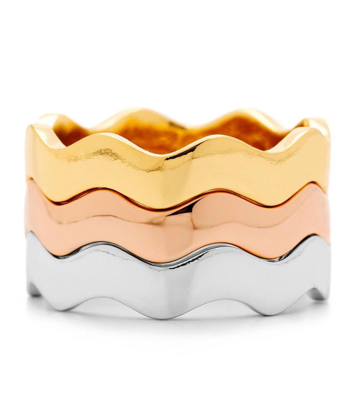 Gorjana Zig Zag Slim Ring Set