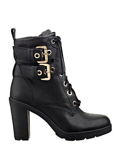 Guess Finlay Lace-up Buckle Booties