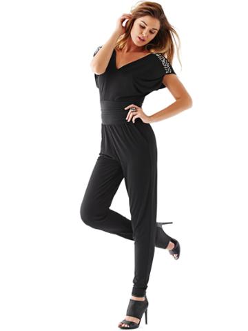 Guess Sleeveless Strong-shoulder Jumpsuit
