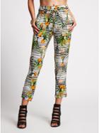 Guess Geo Tropical-print Drawstring Pants