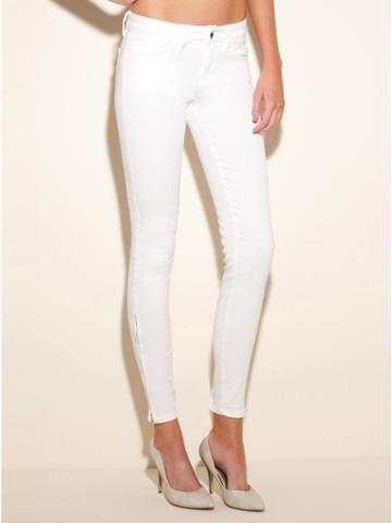 Guess Brittney Ankle Skinny Colored Jeans With, True White (27)