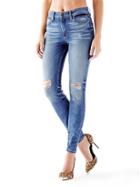 Guess 1981 High-rise Skinny Jeans In Jamestown Wash