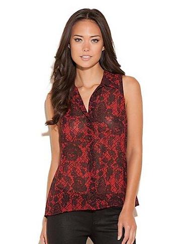 Guess Annabelle Sleeveless Lace Top
