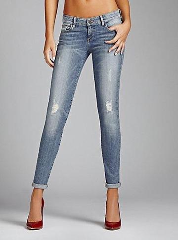 Guess Kate Low-rise Skinny Jeans In Juniper Wash