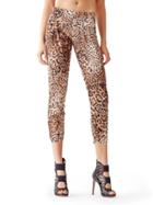 Guess Satin Leopard-print Pants