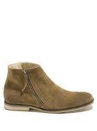 Guess Hanley Suede Low Boot With Zipper