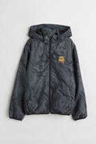 H & M - Hooded Windbreaker - Black
