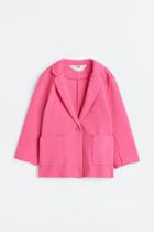 H & M - Jersey Blazer - Pink