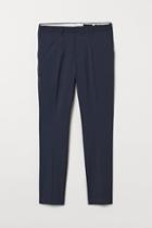 H & M - Skinny Fit Suit Pants - Blue