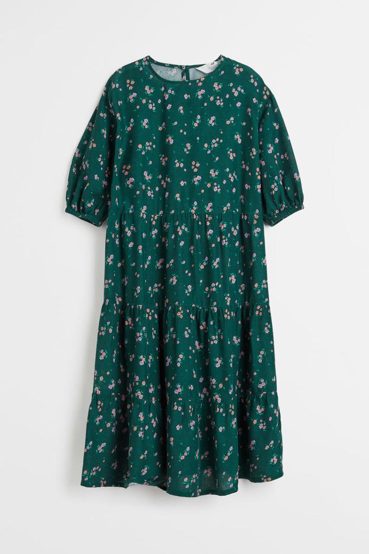 H & M - Viscose Dress - Green