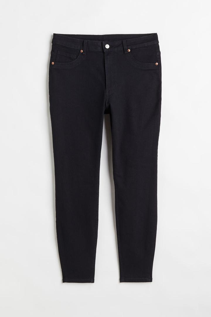 H & M - H & M+ Skinny High Ankle Jeans - Black