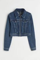H & M - Denim Crop Jacket - Blue
