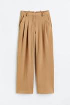 H & M - Wide-leg Dress Pants - Beige
