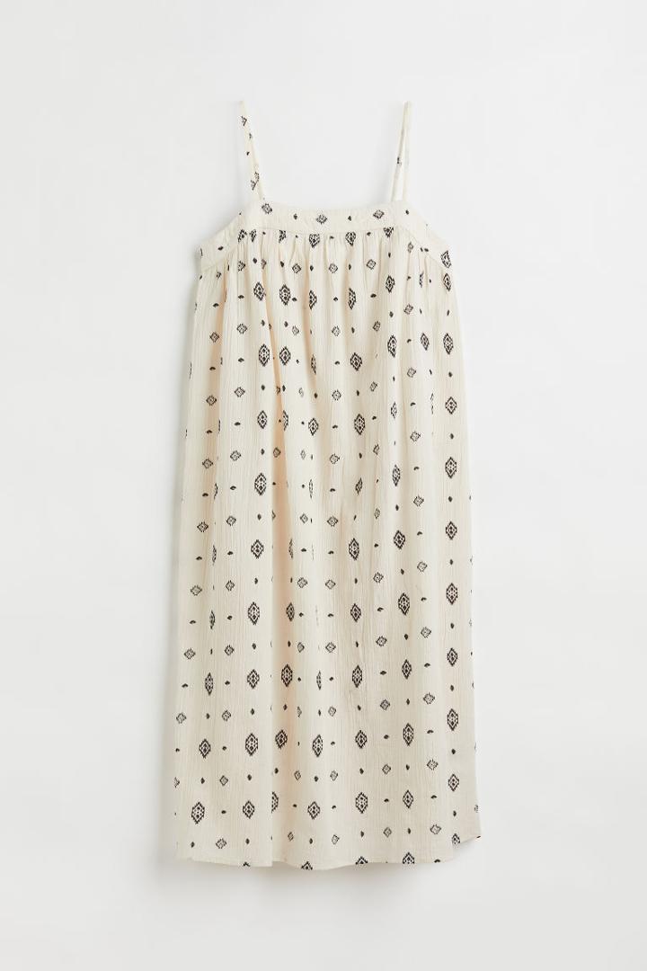 H & M - Crped Dress - Beige
