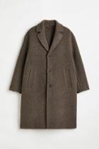 H & M - Oversized Wool-blend Coat - Beige
