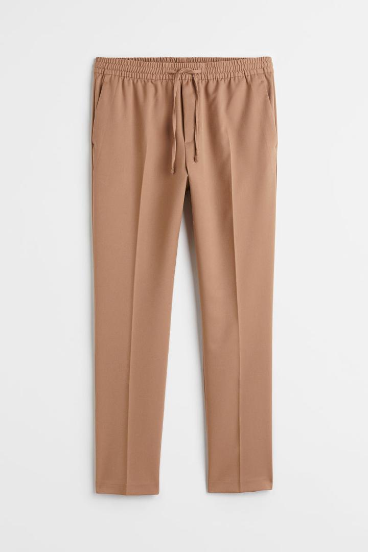 H & M - Slim Fit Joggers - Beige