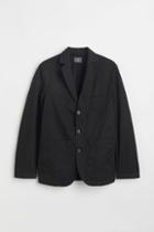 H & M - Regular Fit Unconstructed Jacket - Black