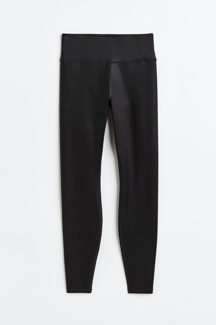 H & M - Drymove&trade; High Shine Sports Leggings - Black