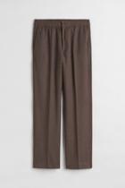H & M - Relaxed Fit Suit Pants - Brown