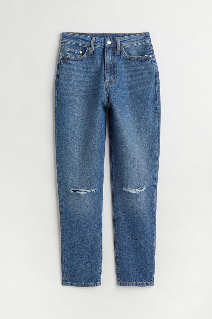 H & M - Mom Comfort Ultra High Jeans - Blue
