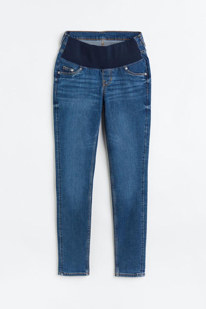 H & M - Mama Before & After Low Waist Twill Pants - Blue