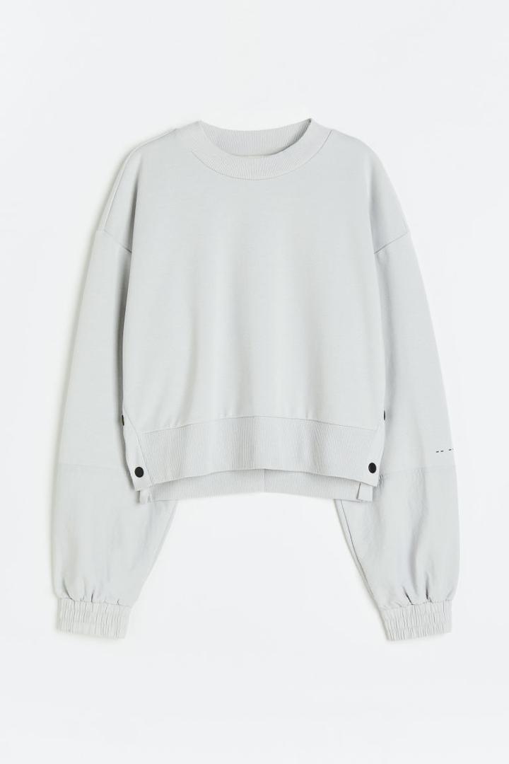 H & M - Drymove&trade; Sports Sweatshirt - Gray