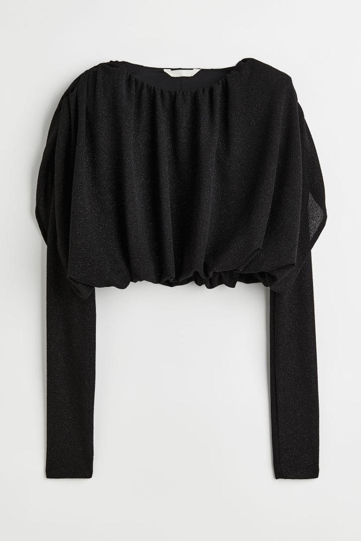 H & M - Voluminous Top - Black