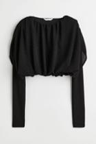 H & M - Voluminous Top - Black