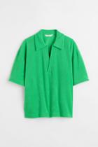 H & M - Terry Top - Green