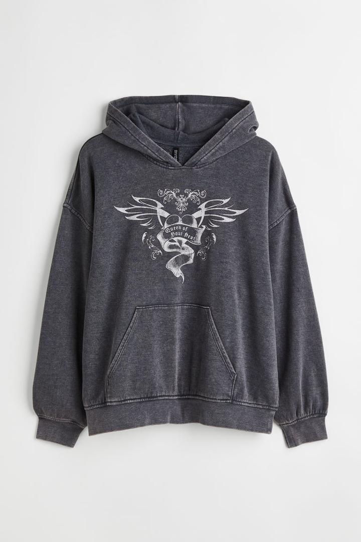 H & M - H & M+ Oversized Hoodie - Black