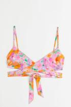 H & M - Tie-detail Bikini Top - Pink