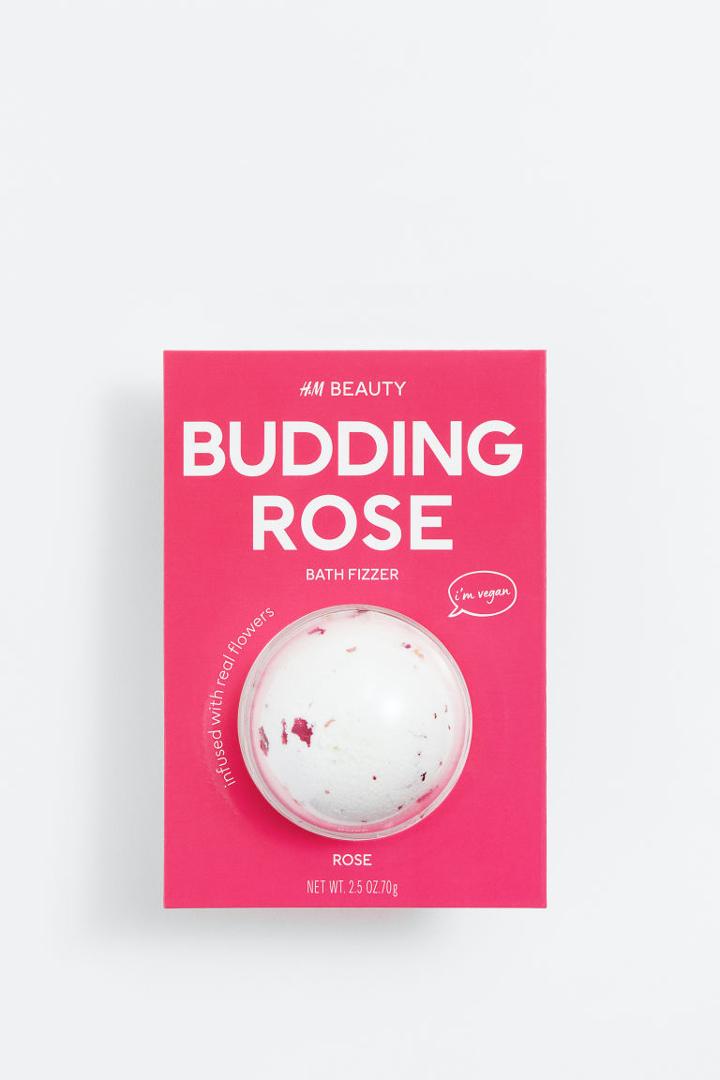 H & M - Bath Fizzer With Rose Petals - Pink