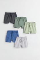 H & M - 5-pack Cotton Shorts - Blue