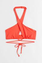 H & M - Halterneck Bikini Top - Red